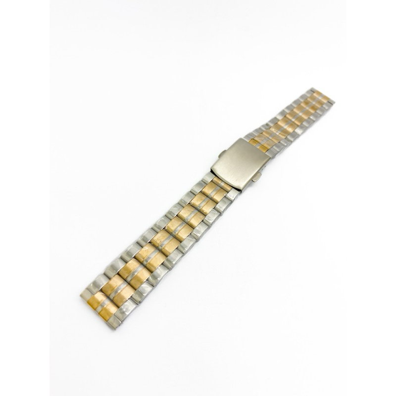Pulseira Relógios Aço Inoxidável Mista Dourada tamanho 18mm+Pinos