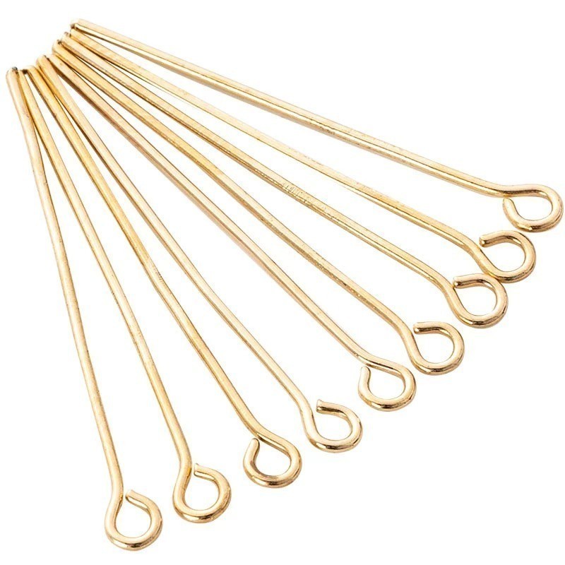 Alfinete Contra Pino Metal - prata/dourado/preto 18mm - 5000pcs - 400g