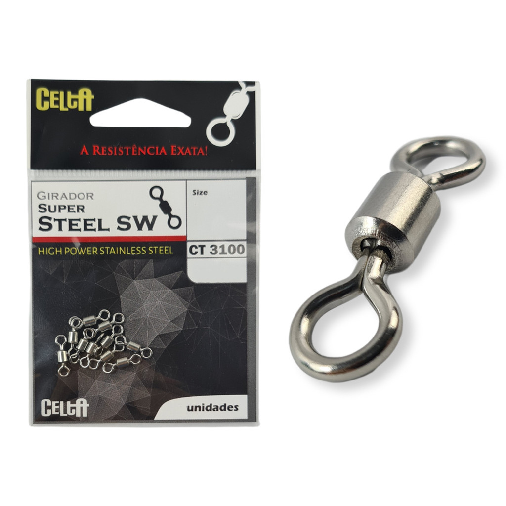 Girador Celta Super Steel Nº 05 Niquel 106lb / 48,0kg - 10 Peças