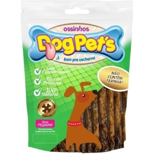 Osso Ossinhos Dogpets Palito Sabor Carne Bolsa para Cães 100g