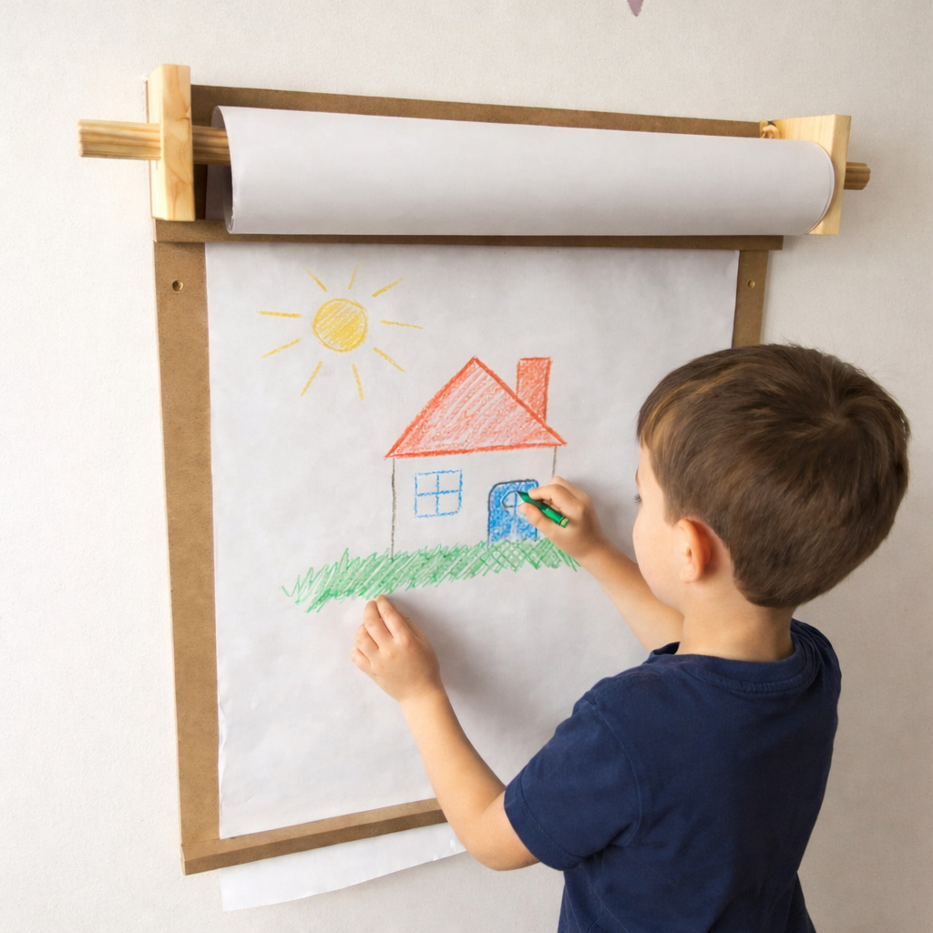 Lousa Infantil Painel Criativo Educativo Montessori para Crianças para Desenhar e Colorir