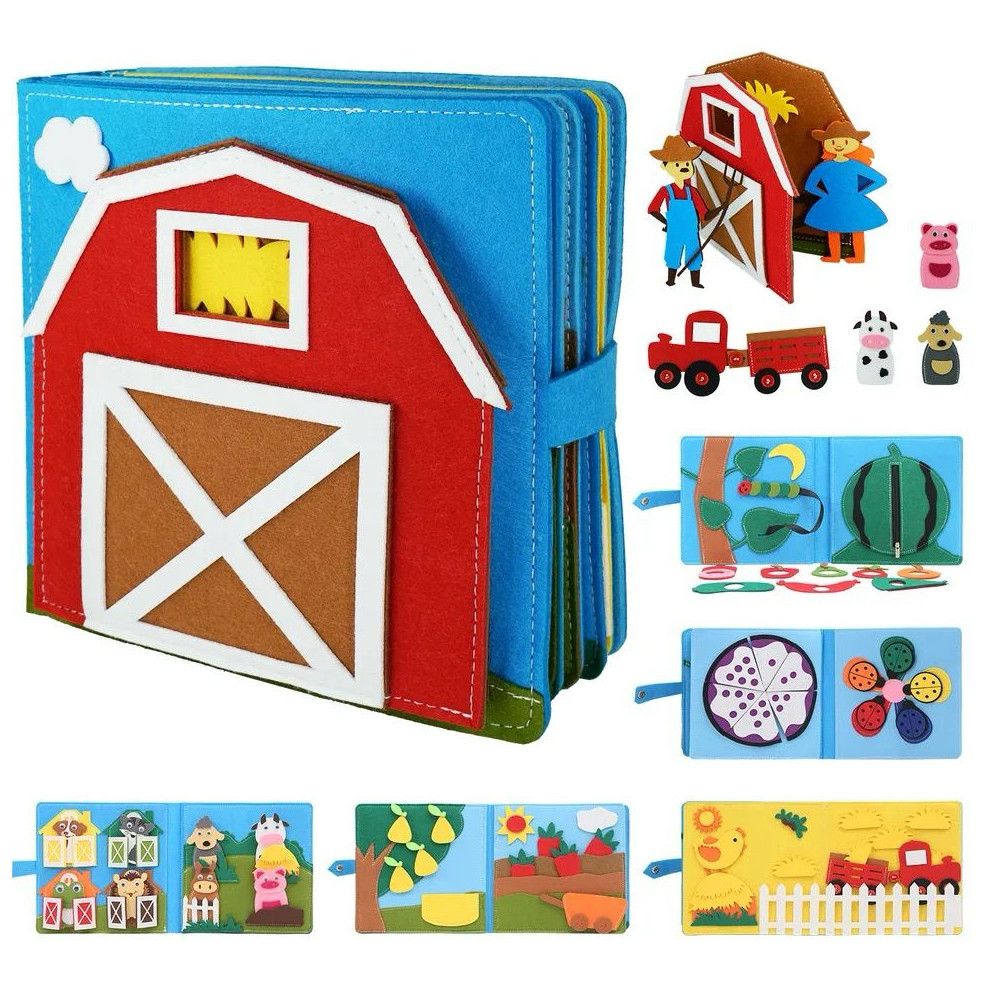 Maleta Educativa Livro Sensorial Montessori 3d Busy Board