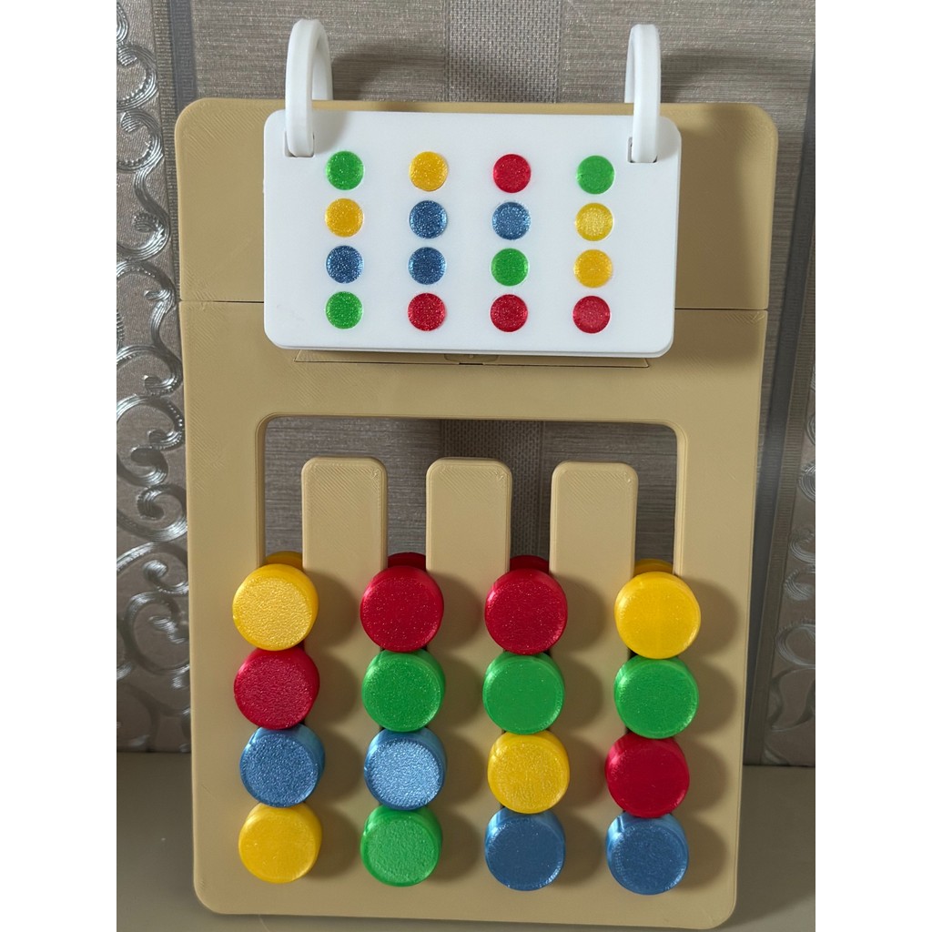 Jogo Educativo Infantil Desafio das Cores Sequência Lógica com Cards Montessori