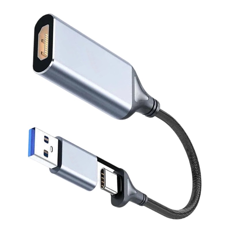 zzz Conversores De Vídeo Universais USB A E C Para HDTV Streaming De Jogos No PC