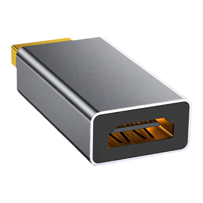 Adaptador De Vídeo zzz De Alumínio Para Hdtv Com Suporte De 8K 60Hz Compatível Vários Dispositivos Jogos Em Home Theater