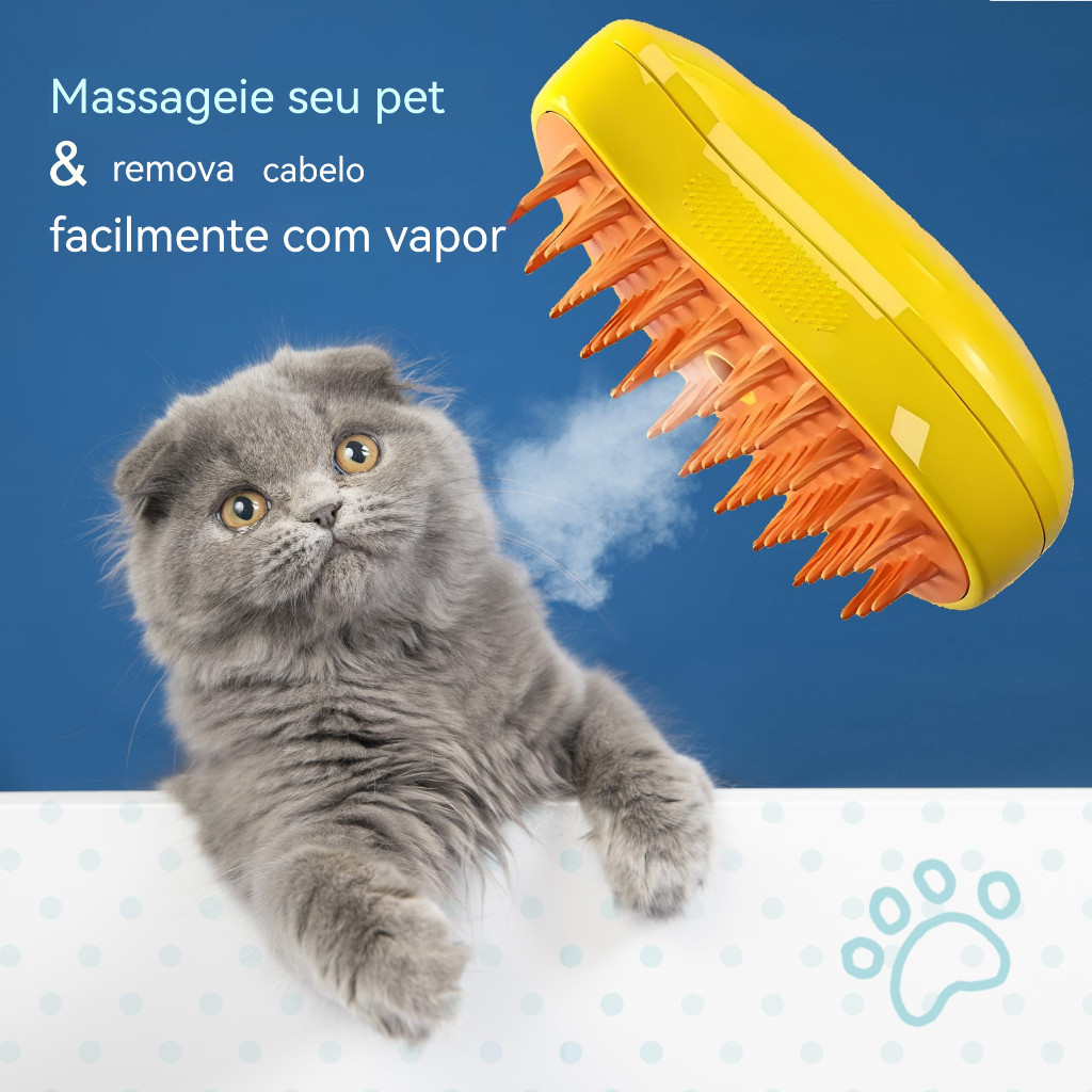 Escova Steam Cat-Remove Cabelo , Massagens E Cuidado Para Seu Animal De Estimação-Multifuncional Cães Gatos