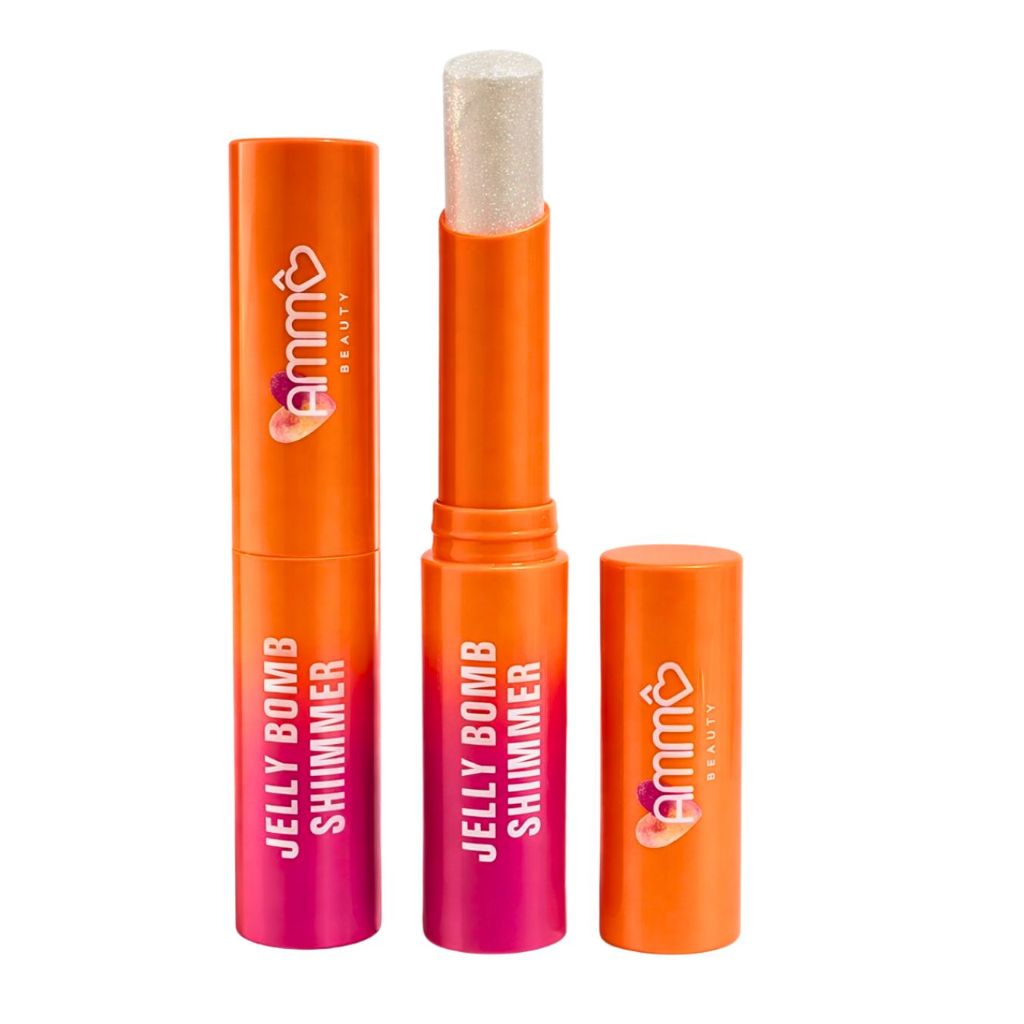 Iluminador Stick Jelly Bomb Shimmer Cor 01 Ammô Beauty Bastão Rosto Efeito Glow Cintilante