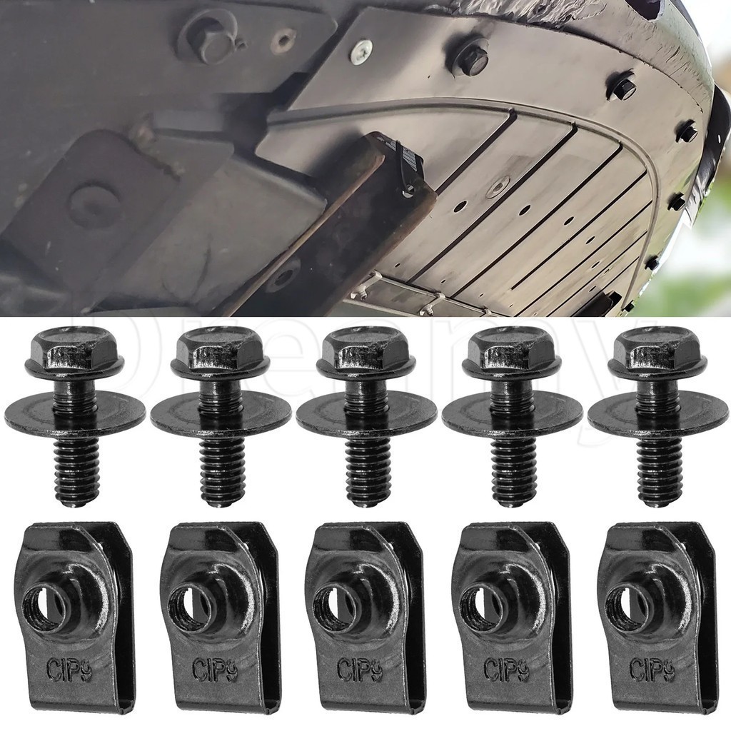 Fender Clip De Fixação Do Pára-Choques 10Pcs-Parafusos Da Carroceria Carro-Porca Em U-Para Motocicletas , Auto-Retentor Lamas-Fivela Metálica-Acessórios Carros Reequipamento De Automóveis