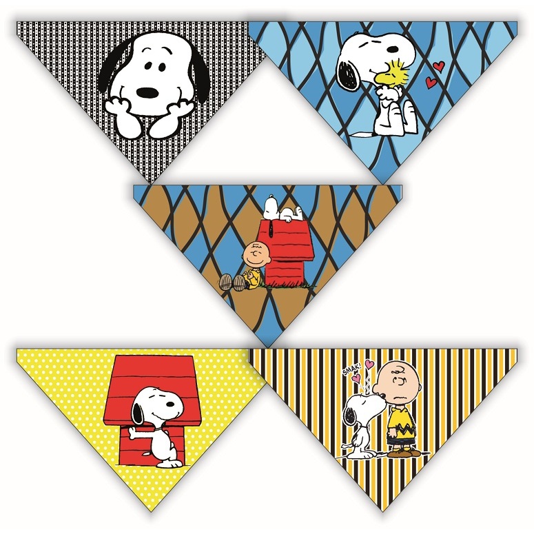BANDANA PETSHOP/BANHO E TOSA - SNOOPY & CHARLIE BROWN - PCT 10 UNIDADES