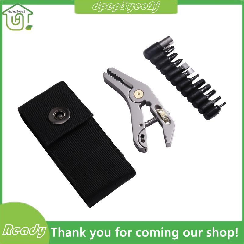 Alicate De Chave De Bolso Portátil 5-Em-1 Metal Multifuncional-Equipamento De Transporte Diário Acampamento Ao Ar Livre