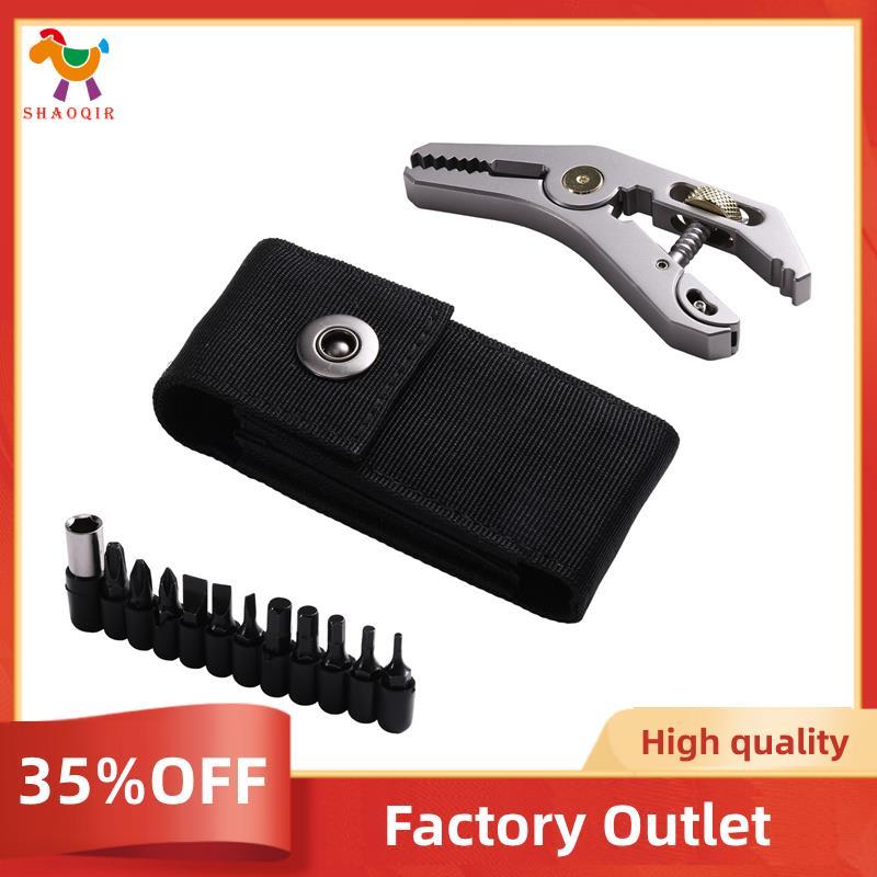 Alicate De Chave De Bolso Portátil 5-Em-1 Metal Multifuncional-Equipamento De Transporte Diário Acampamento Ao Ar Livre