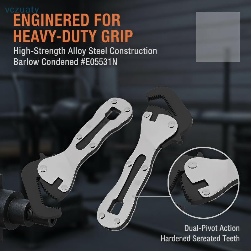 vczuaty 2 Em 1 Multifuncional Ajustável Chave Alicate De Metal Portátil Ferramenta Manual Para Trabalho De Reparo De Man
