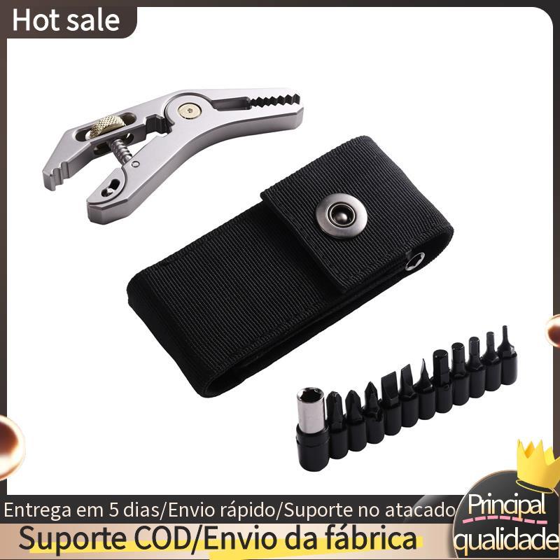 Alicate De Chave De Bolso 5 Em 1 De Metal Multifuncional-Abridor Portátil Para Acampamento Ao Ar Livre Ferramentas Diári