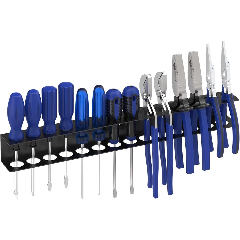Organizador de Chaves de Fenda para Montagem na Parede, Suporte para Chaves de Fenda, Suporte de Metal para Alicates, Or
