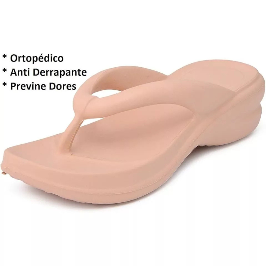 Chinelo Feminino Tipo Nuvem | Plataforma Alta, Super Macia e Antiderrapante