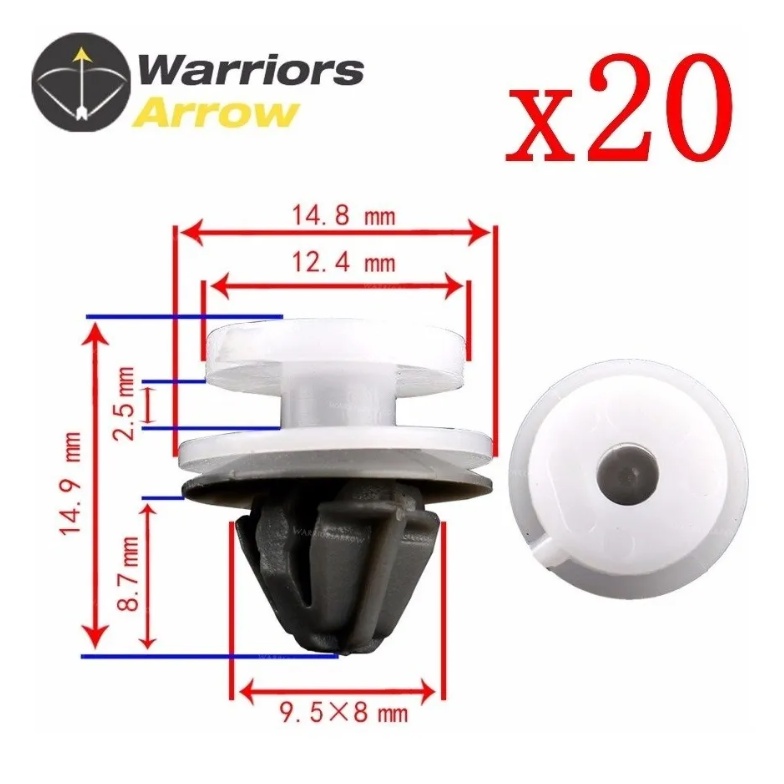 Kit Grampo P/ Moldura Da Roda Mini Cooper R50 R52 R53-20 Pçs