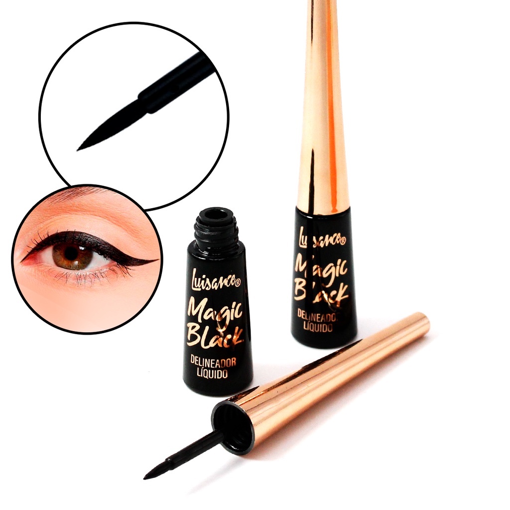 Delineador Liquido Luisance Maquiagem Preto Longa Duracao Magic Black