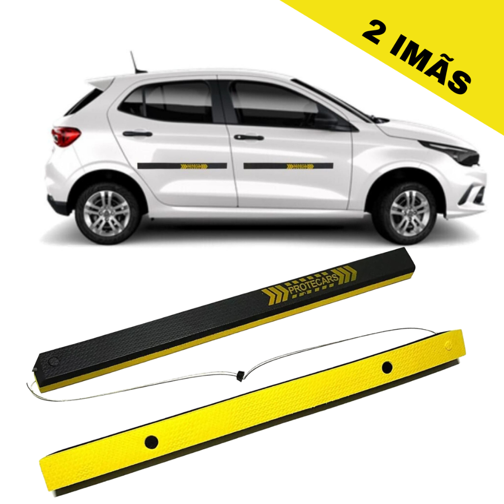Kit 2 Protetores Magnéticos de Porta para Carro – EVA, Imã Forte, Anti‑Batida, Anti‑Furto com Cabo de Aço
