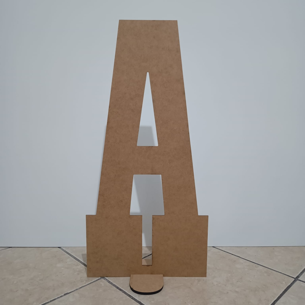12 Letras Ou Números Mdf 60cm De Altura Cru Fica Em Pé!