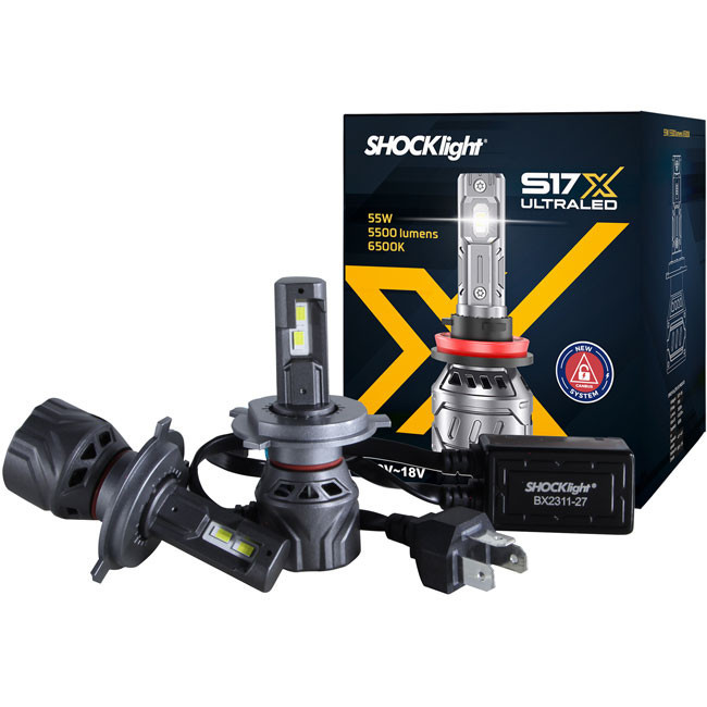 Lâmpada Ultra Led Nano Shocklight S17x H4 5500lm com Canbus