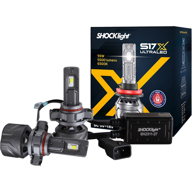 Lâmpada Ultra Led Nano Shocklight S17x H16 5500lm com Canbus