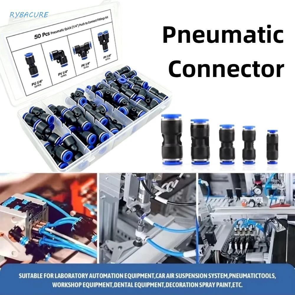 Acessórios Rápidos , Conector Pneumático De Plástico Rígido , Push in 1/4 ′ Pu/Pv/Pe/Py Pipe Connector