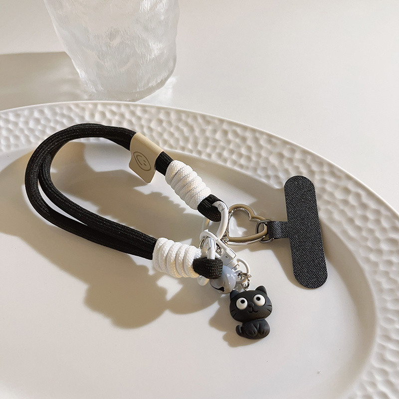 [PYDM] Influenciador ins alça de pulso estilo curto capa de telefone cordão corda de Nylon cordão resistente à sujeira e