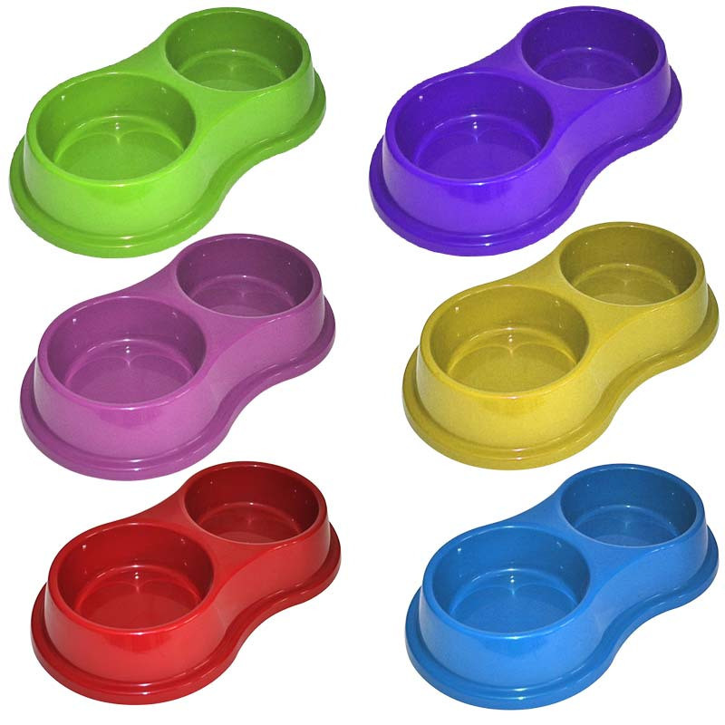 Comedouro Duplo Anti Formiga 250ml Para Gatos Cachorros Coelhos
