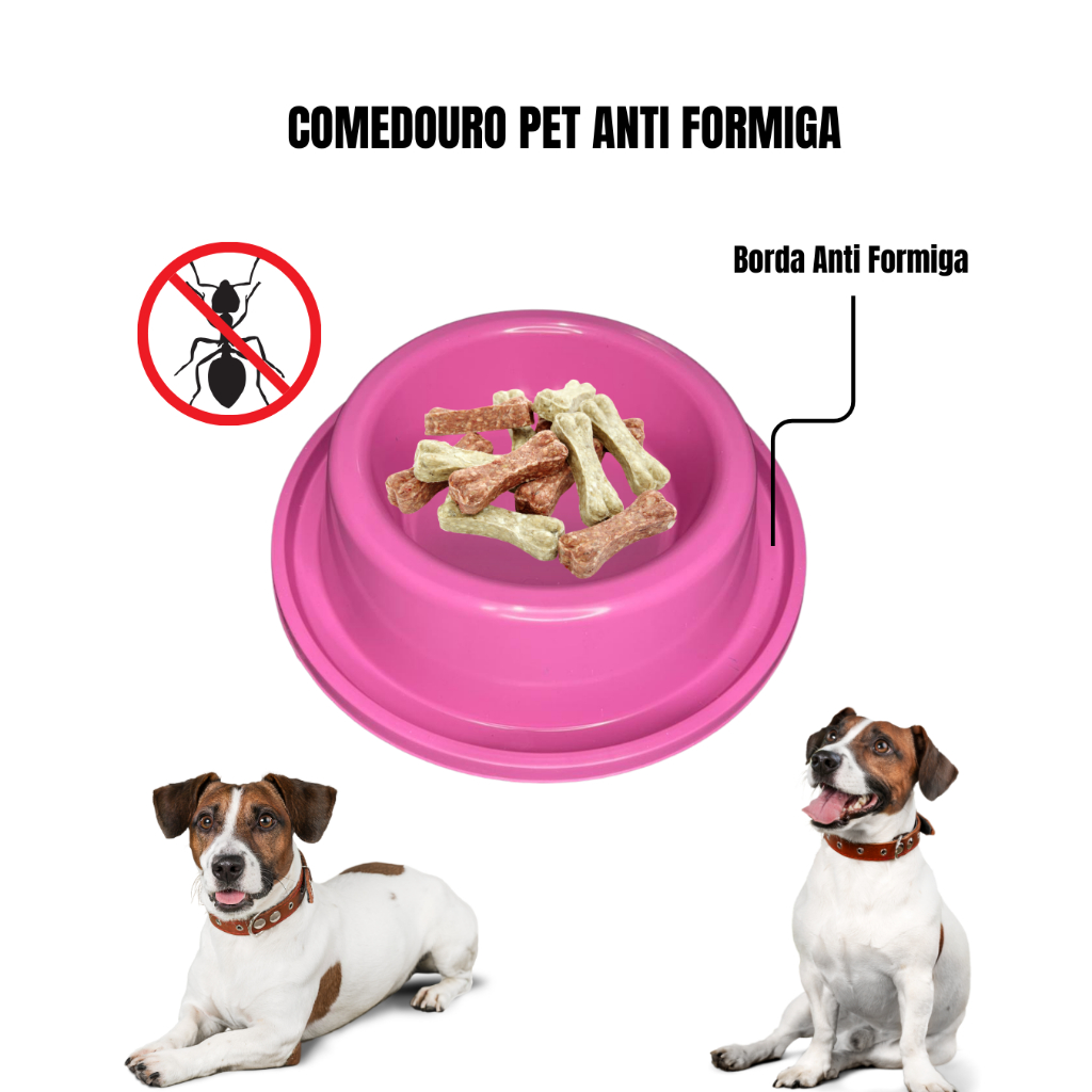 COMEDOURO TIGELA PET GATO E CACHORRO ANTI FORMIGA DUPLO