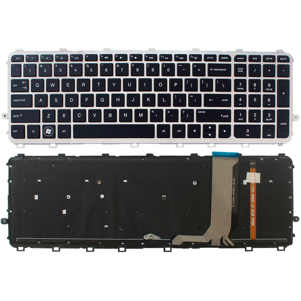 Teclado Para Hp 6037b0082705 720244-051 V140626a Envy 17-j182nr 15t-j000 15t-j100 15z-j000 15-j011nr Com Led Us