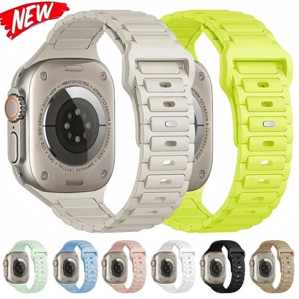 Sport Silicone Pulseira Para Apple Watch 11 10 46mm 42mm 40mm 44mm 41mm 38mm 45mm 49mm Ultra iWatch Macio Banda