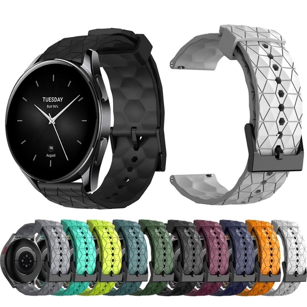 Pulseira 22mm de silicone GEOMETRICA para Smartwatch Xiaomi Watch S2