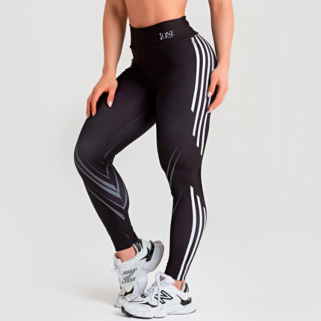 Calça Legging Feminina de Academia Alta Blackout Cós Anatômico Zero transparência VELVET - LAONEFIT