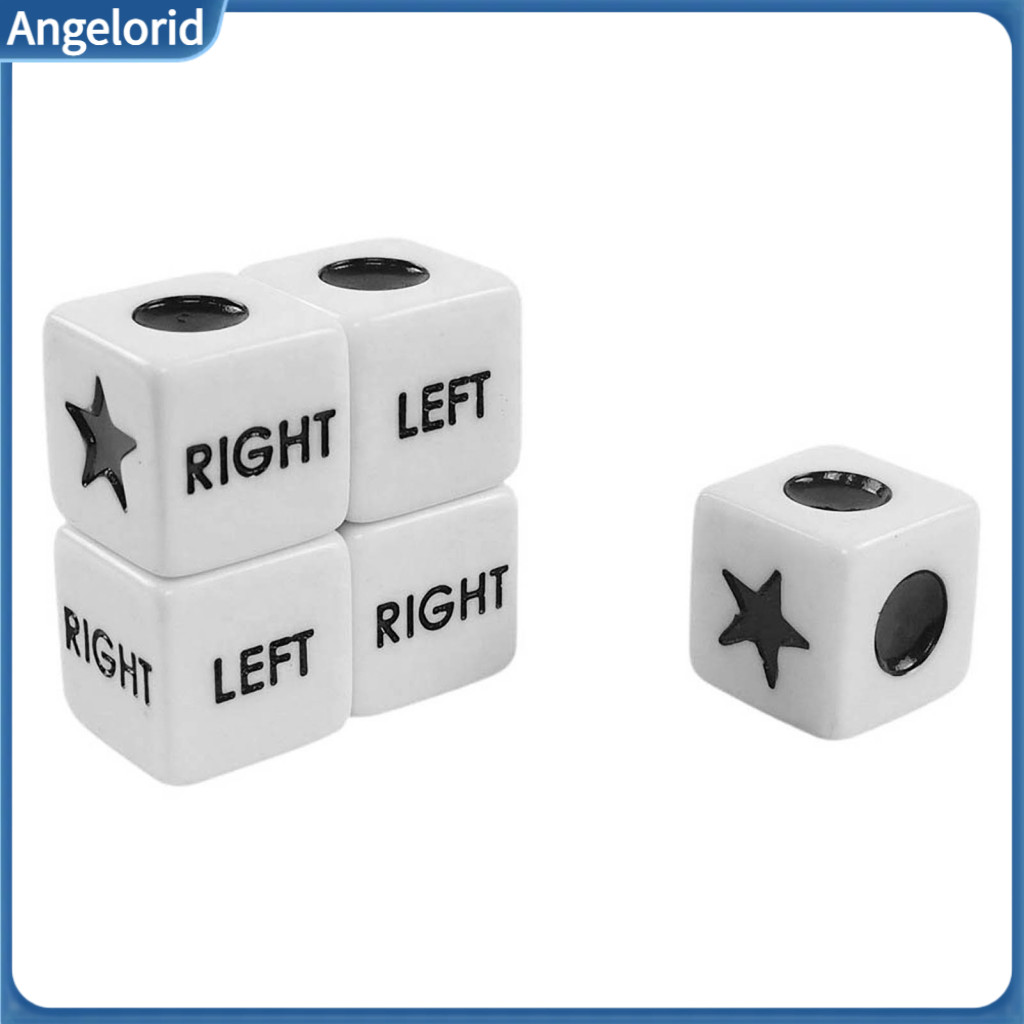Group Activity Game Dice 5 Pcs Left Right Center 16mm Acrylic Six-sided Easy Grip for Family Board Games Party Fun Acces