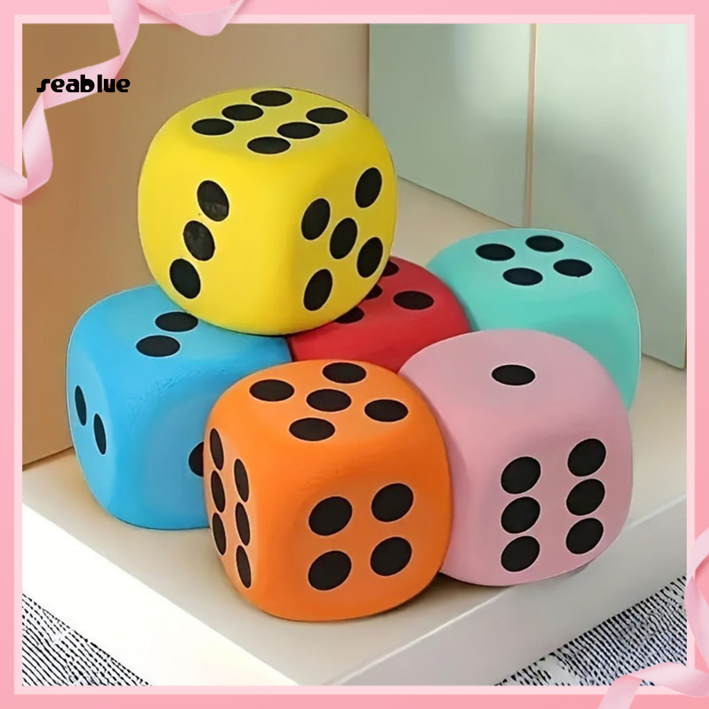 Durable Foam Dice Decorative Party 6/8cm Giant Eva Corner Six-sided for Board Games Casino Decoration Kids Toy Game Prop