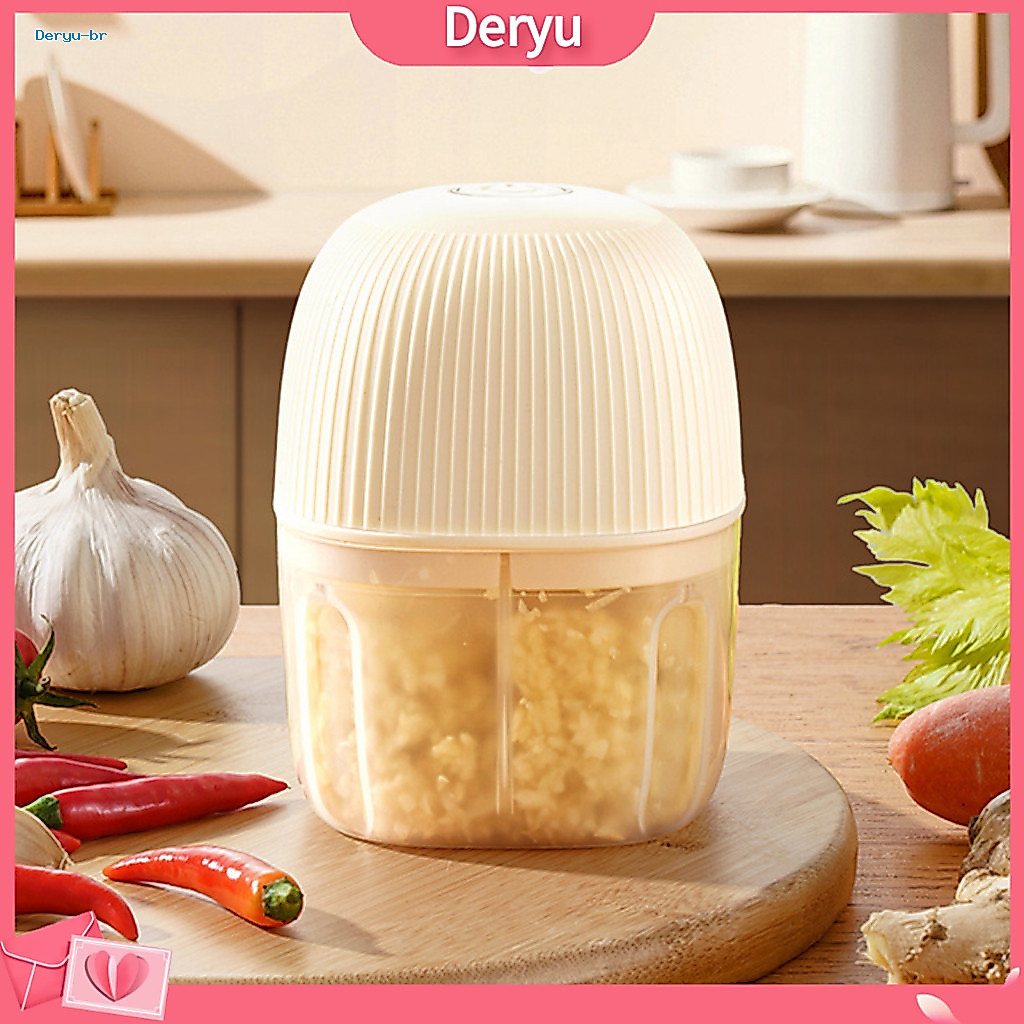 Wireless Garlic Crusher Electric Chopper Portable Cordless Food Processor One-touch Operation Detachable Cup Mini Kitche