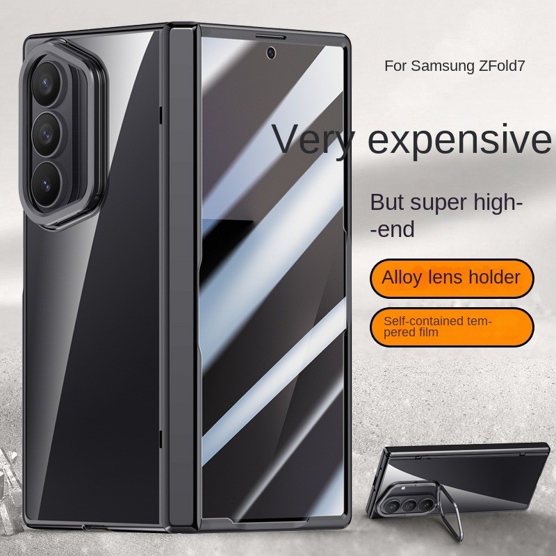 Capa Magnética Para Telefone Com Suporte De Lente , Película Frontal À Prova De Choque Samsung Galaxy Z Fold 7