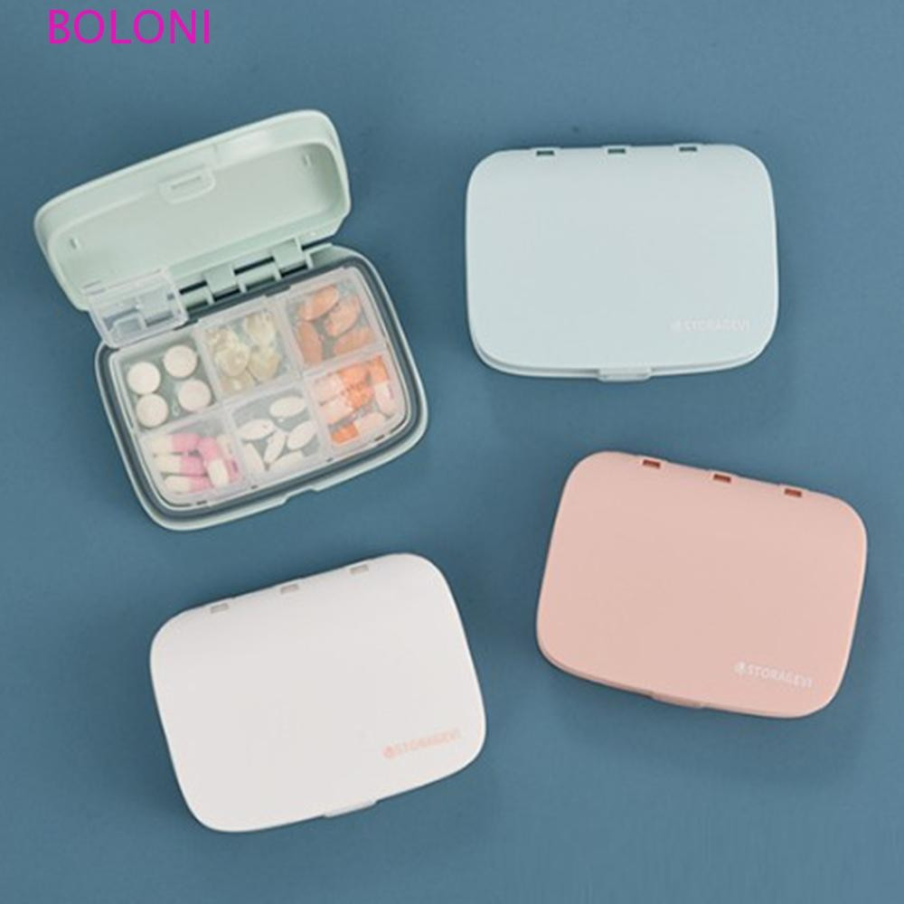 BOLONI Pill Case Caixa De Comprimidos Semanais Conveniente Portátil Para Viagem 4/6 Armazenamento De Grade