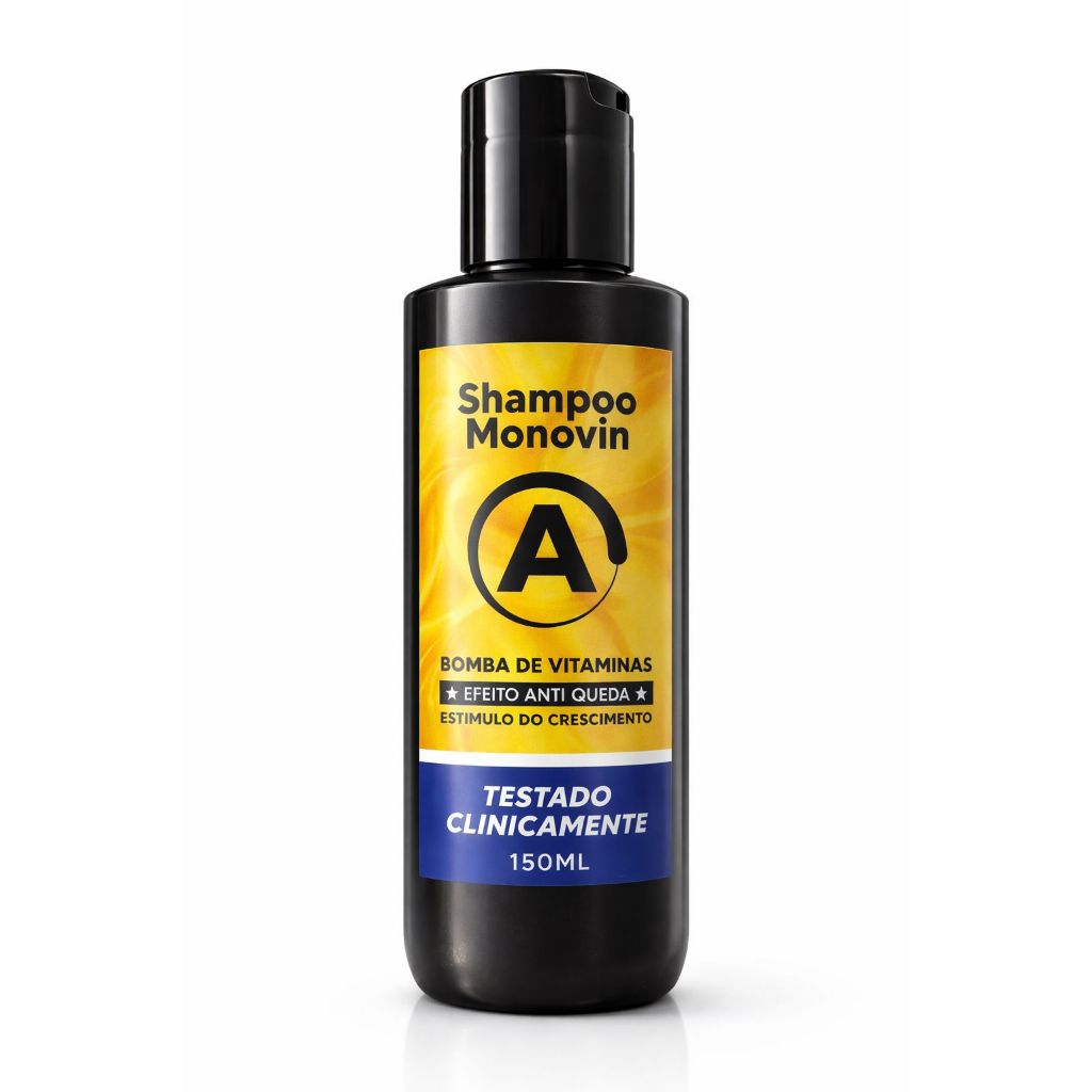 Shampoo Monovin-A 150ml Crescimento Capilar e Preenchedor de Falhas Capilares