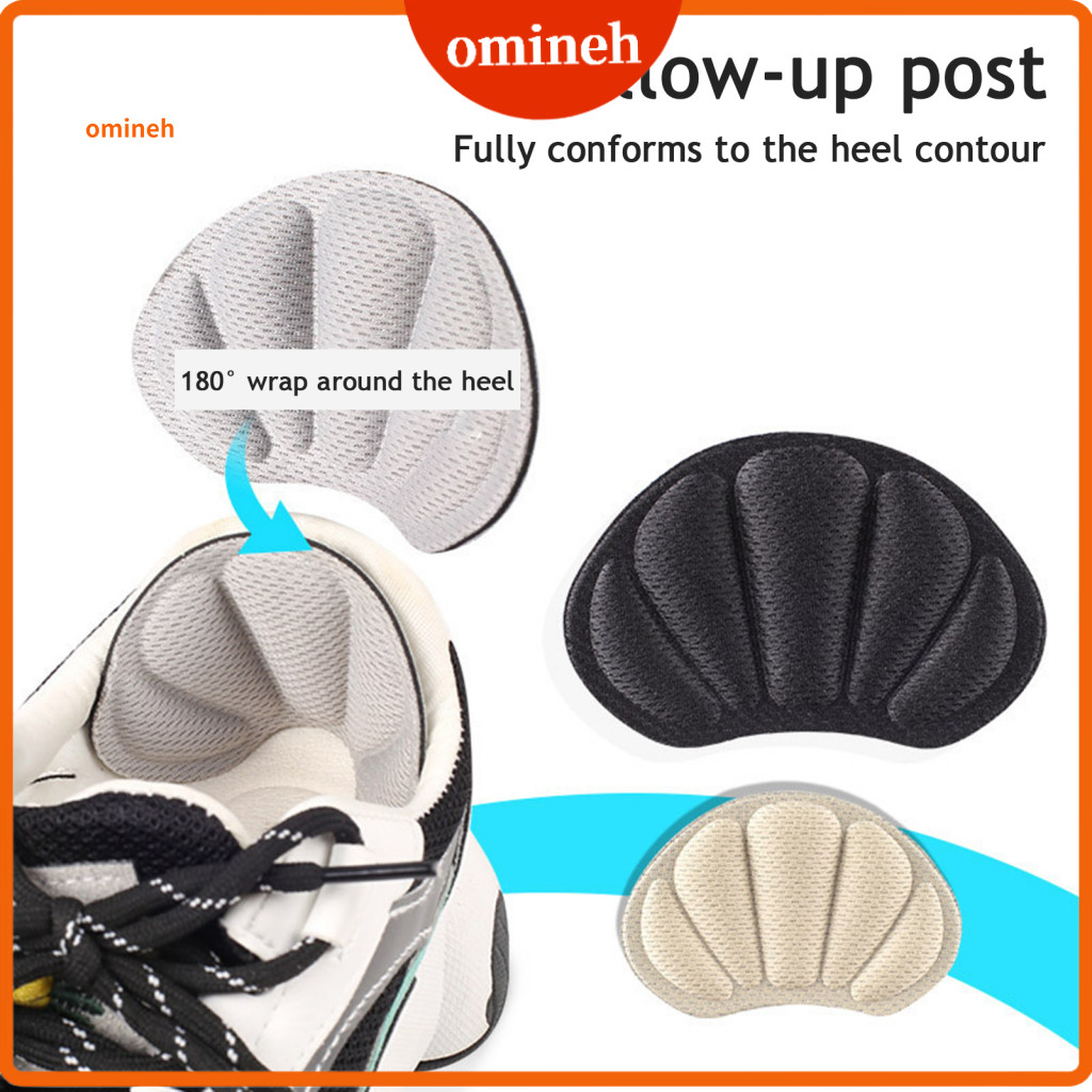 Heel Cushion Pads Thick Foam Inserts 2pcs Non-slip for Shoes Cushioned with Strong Adhesive Blister Prevention Grips for