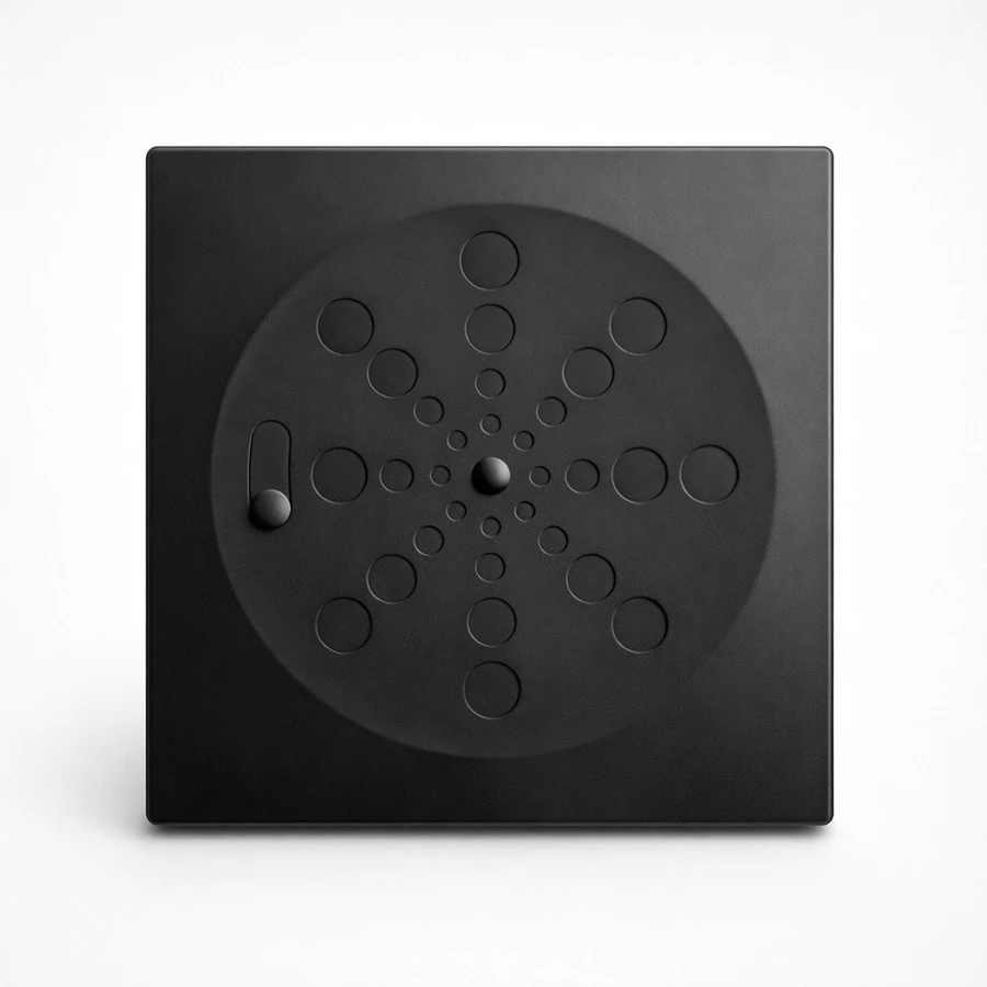 Ralo Quadrado Abre e Fecha Preto Fosco Premium Anti Odor Para Banheiro Black Inox