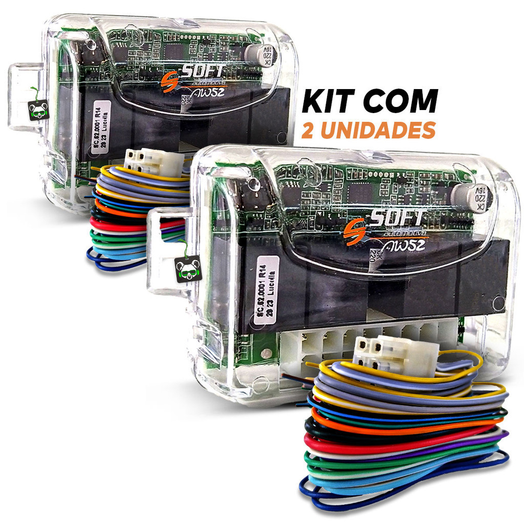 2 Módulos de Vidro Elétrico Universal AW 52 Soft  2 Vidros