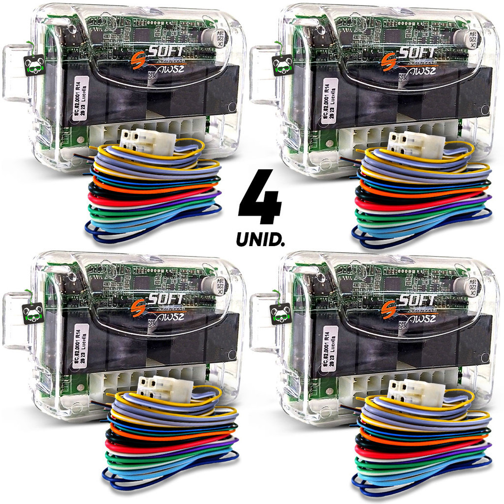 4 Módulos de Vidro Elétrico Universal AW 52 Soft  2 Vidros