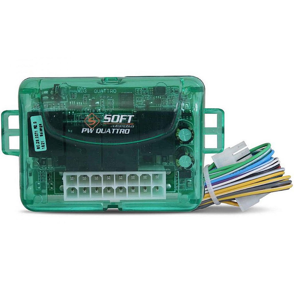 Módulo Soft Central Vidro Elétrico 4 Portas Pw Quattro Vidro Comum