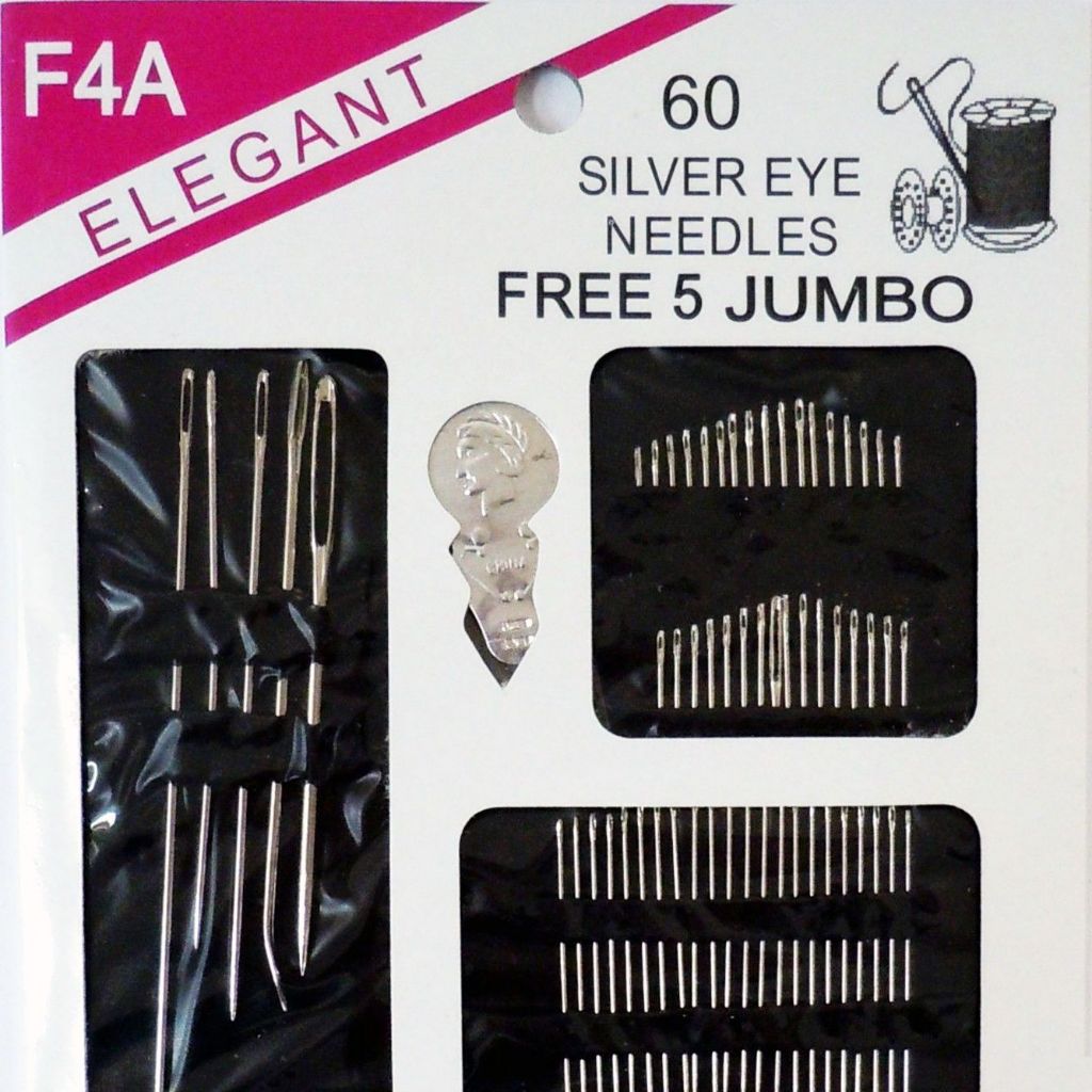 Kit Agulhas para Costura à Mão F4A Elegant – 65 Peças (60 Agulhas + 5 Jumbo)