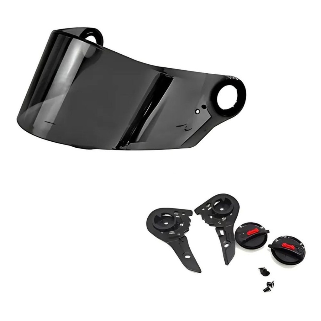 Kit Viseira Fumê + Reparo LS2 FF358 FF396 Mormaii FF310 Polivisor