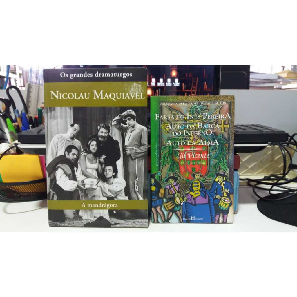 KIT - 2 LIVROS DE TEATRO: GIL VICENTE + NICOLAU MAQUIAVEL - DIVERSOS
