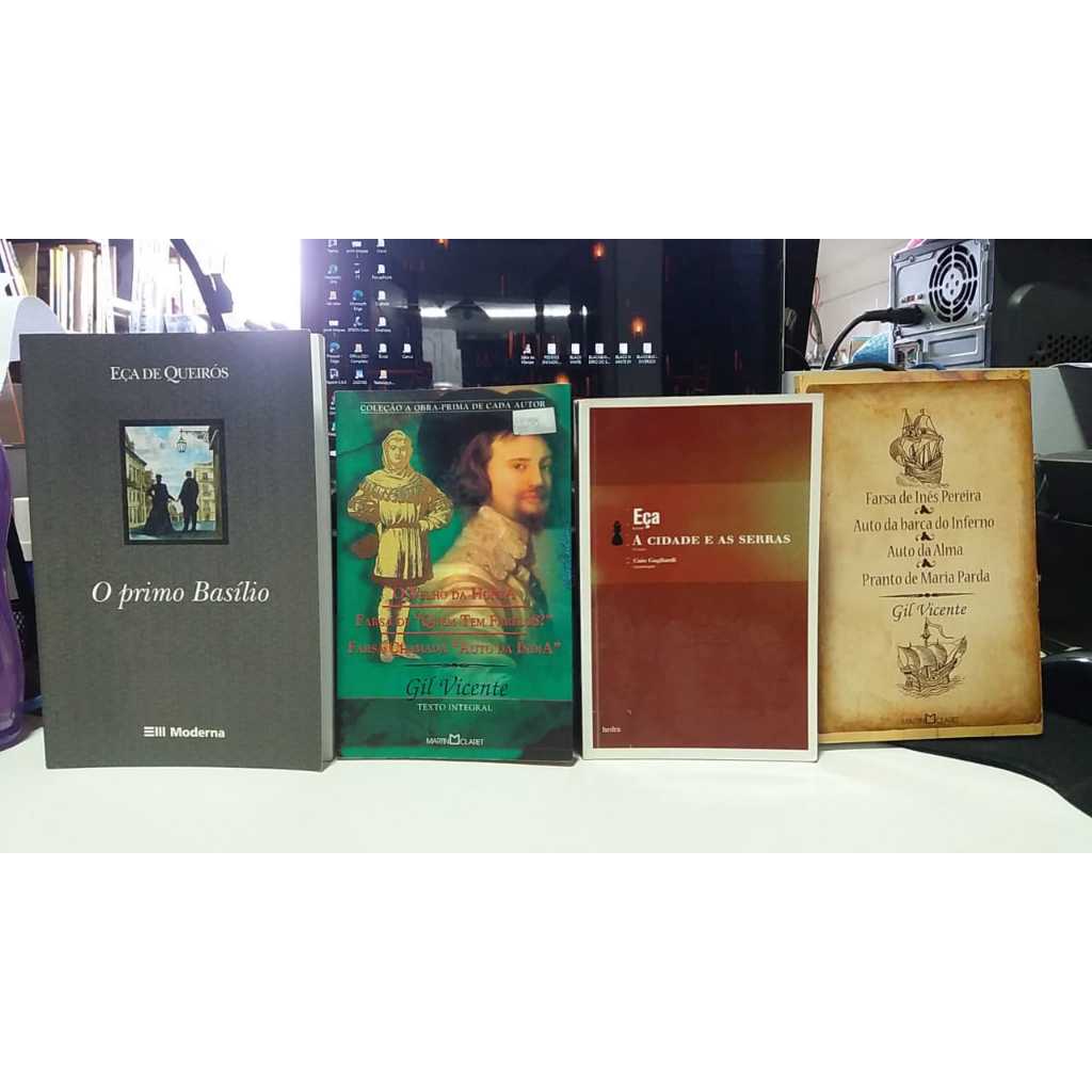 KIT - 4 LIVROS DE AUTORES PORTUGUESES: GIL VICENTE E EÇA DE QUEIRÓS - LIT. ESTRANGEIRA
