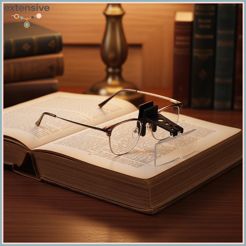 EA & Moda Óculos Estilo Lupa Com Clipe Para Leitura Cirúrgica Tipo Cavalo De Madeiratrês Conjuntos De Lentes .