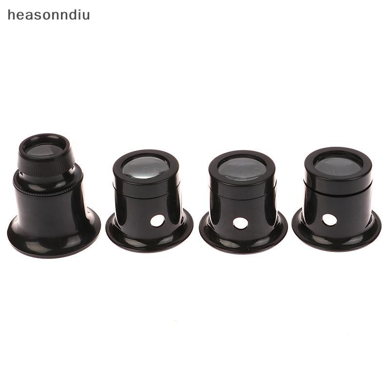 [heasonndiu] 4 Unidades/Conjunto Lupa De Olho 5x/10/15x/20x kit De Ferramentas De Reparo De Relógio Joias Relojoeiro De
